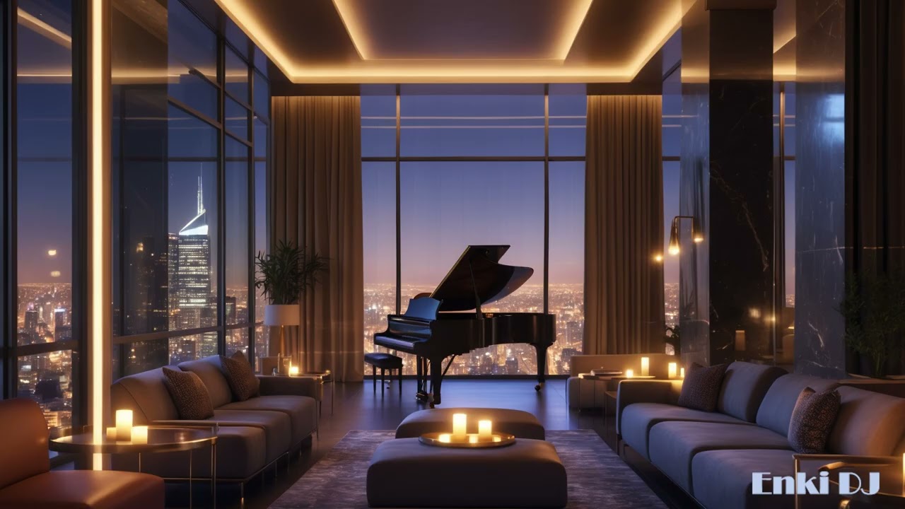 Winter Night Jazz Lounge 2026 – Relaxing Piano & Sax for Deep Concentration & Calm