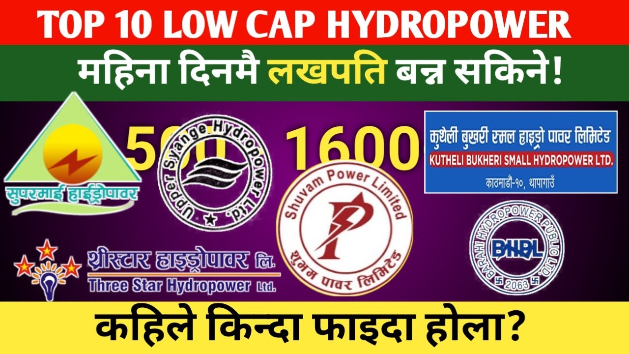 Top 10 Low- Cap Hydropower Stocks in Nepal 2024