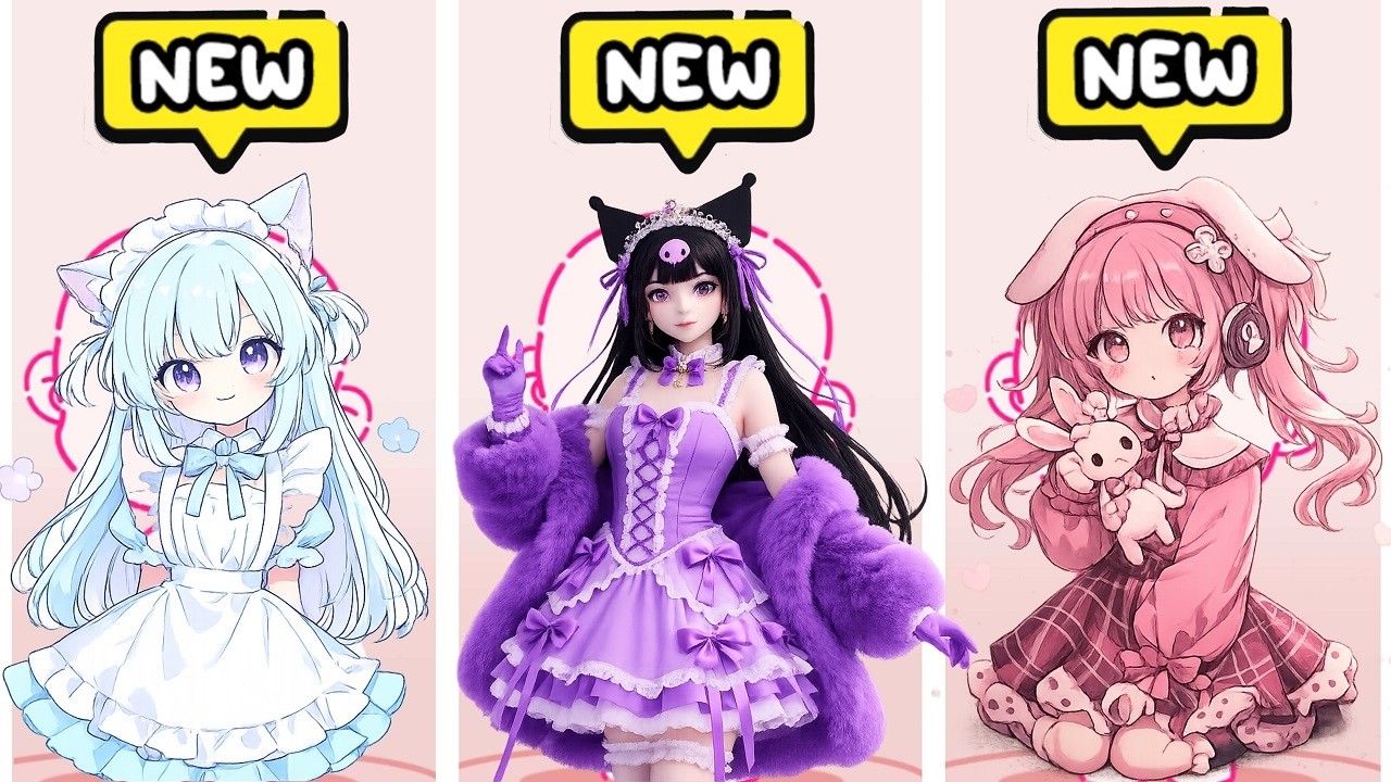 EASY ✨ How To Create KUROMI Princess vs My Melody vs Cinnamoroll 🎀 School Uniform in AVATAR WORLD