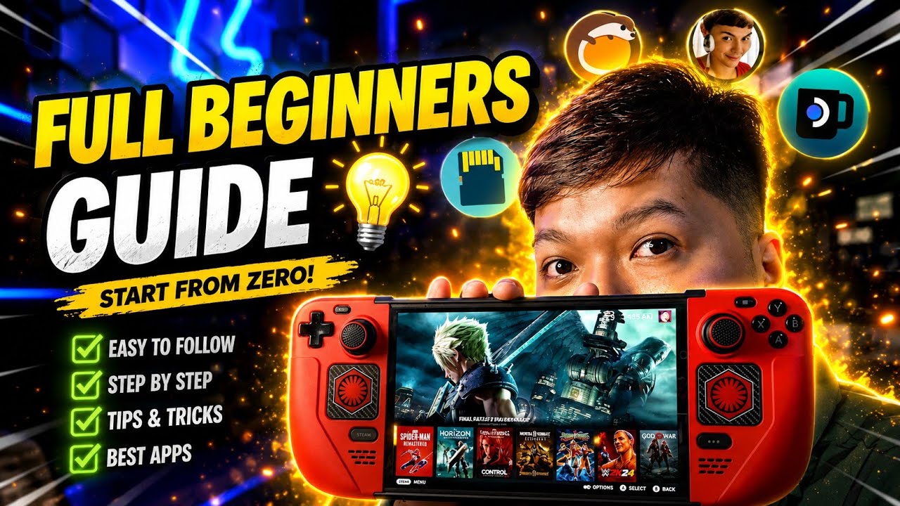 Steamdeck Full Beginners Setup Guide & How to Install Non Steam Games