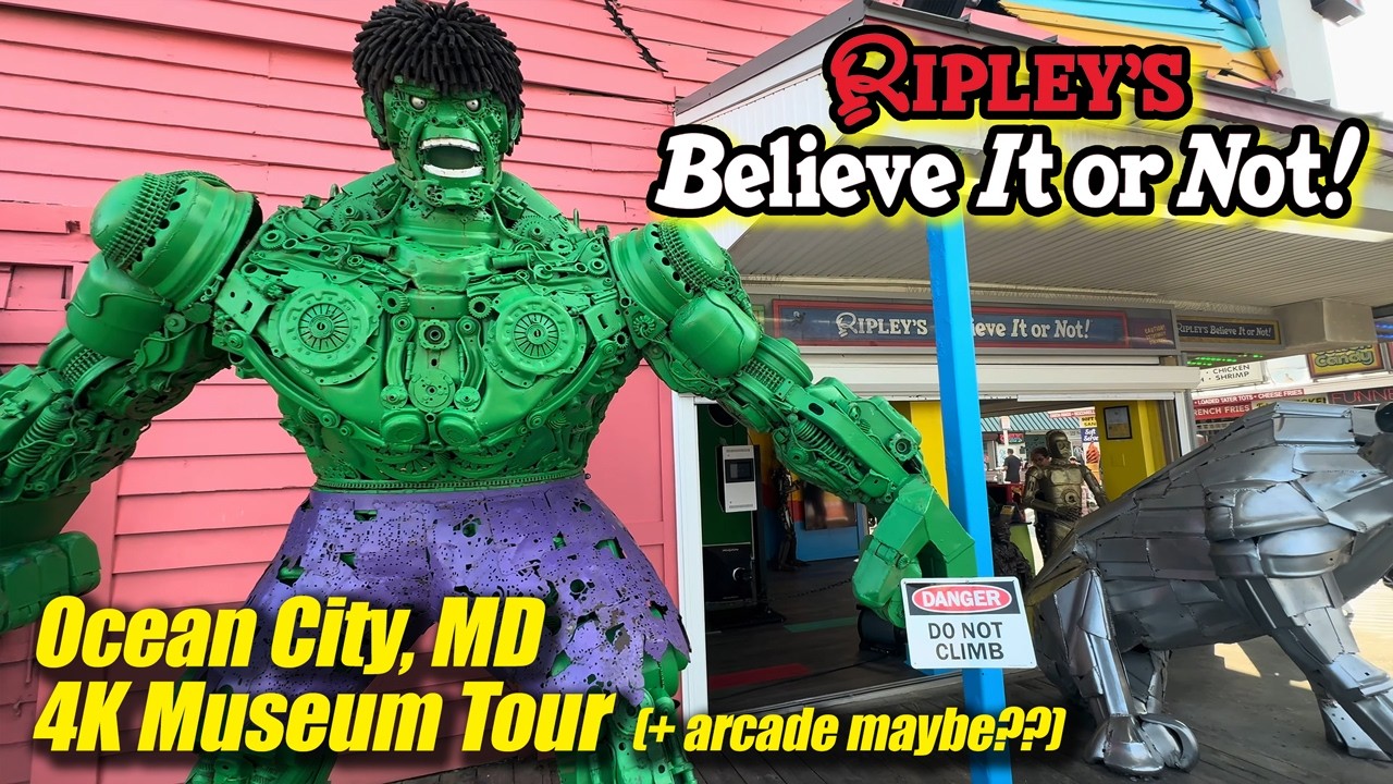 Ripley's Believe It Or Not! (Ocean City MD), 4K full museum & arcade walkthrough & tour, August 2024