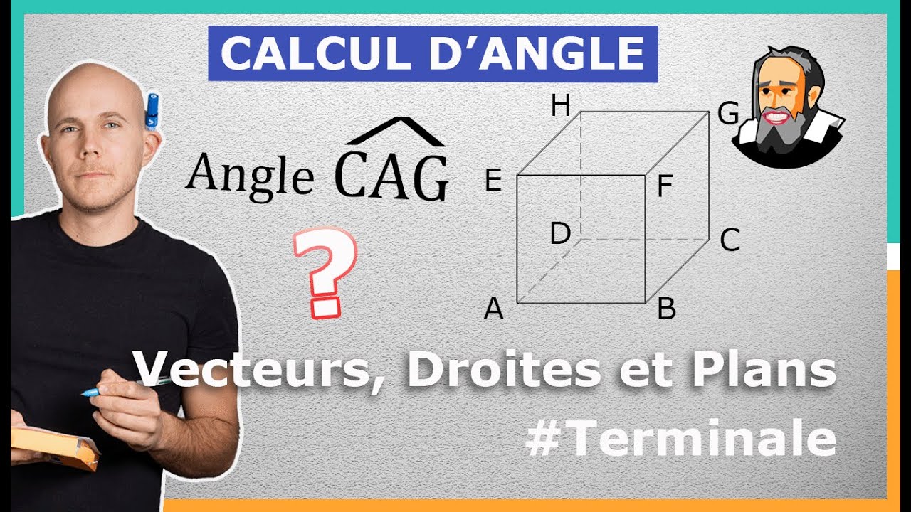 CALCULER un ANGLE dans l'Espace - Exercice Corrigé - Terminale