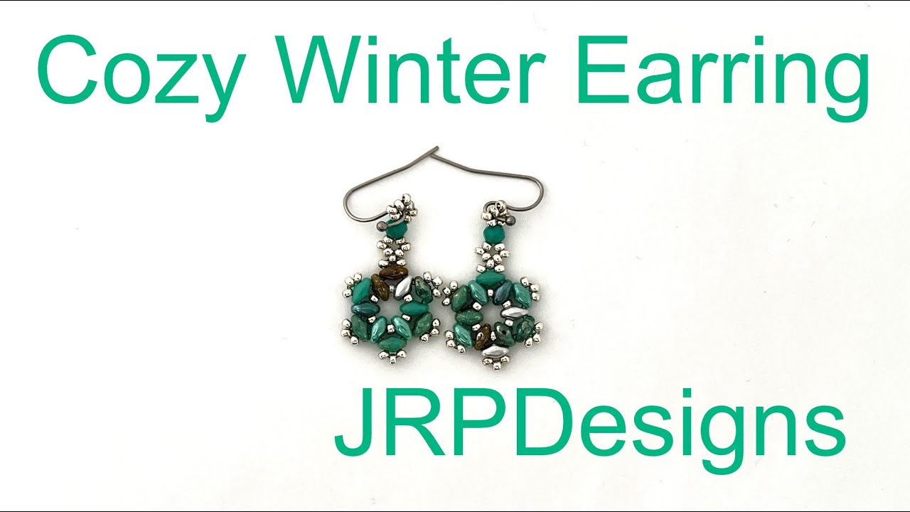 Cozy Winter Earrings DIY Beading Tutorial