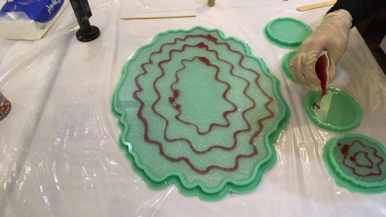 تكنيك الورد بالريزن - Rose style with epoxy