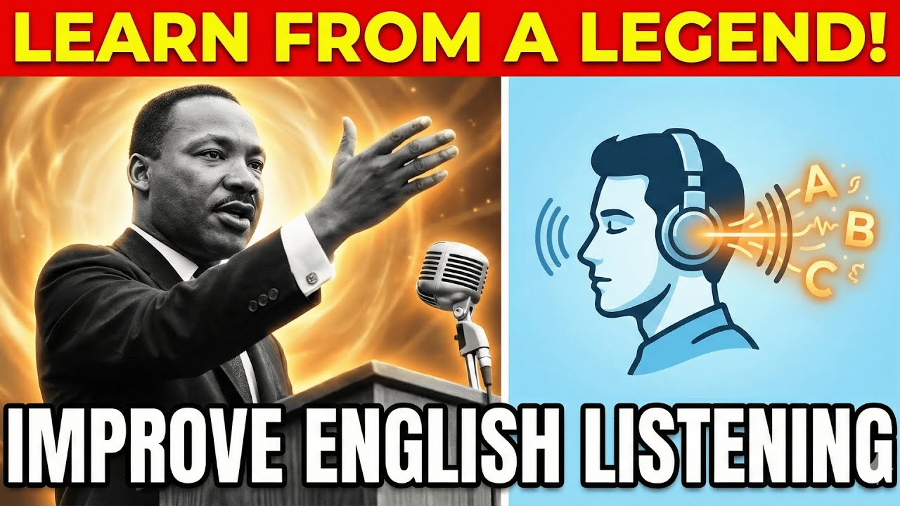 STOP Listening to Boring English Lessons! Why MLK Jr.'s Story is BETTER (American Accent)
