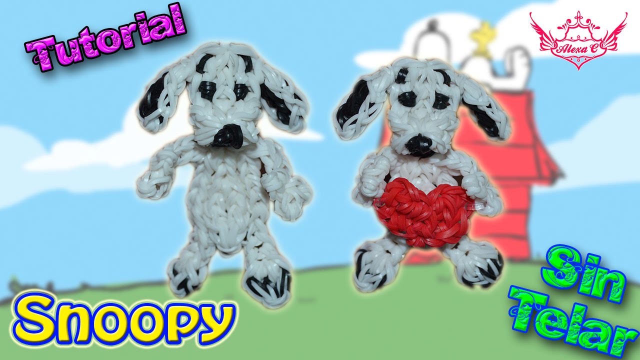 ♥ Tutorial: Snoopy de gomitas (sin telar) ♥
