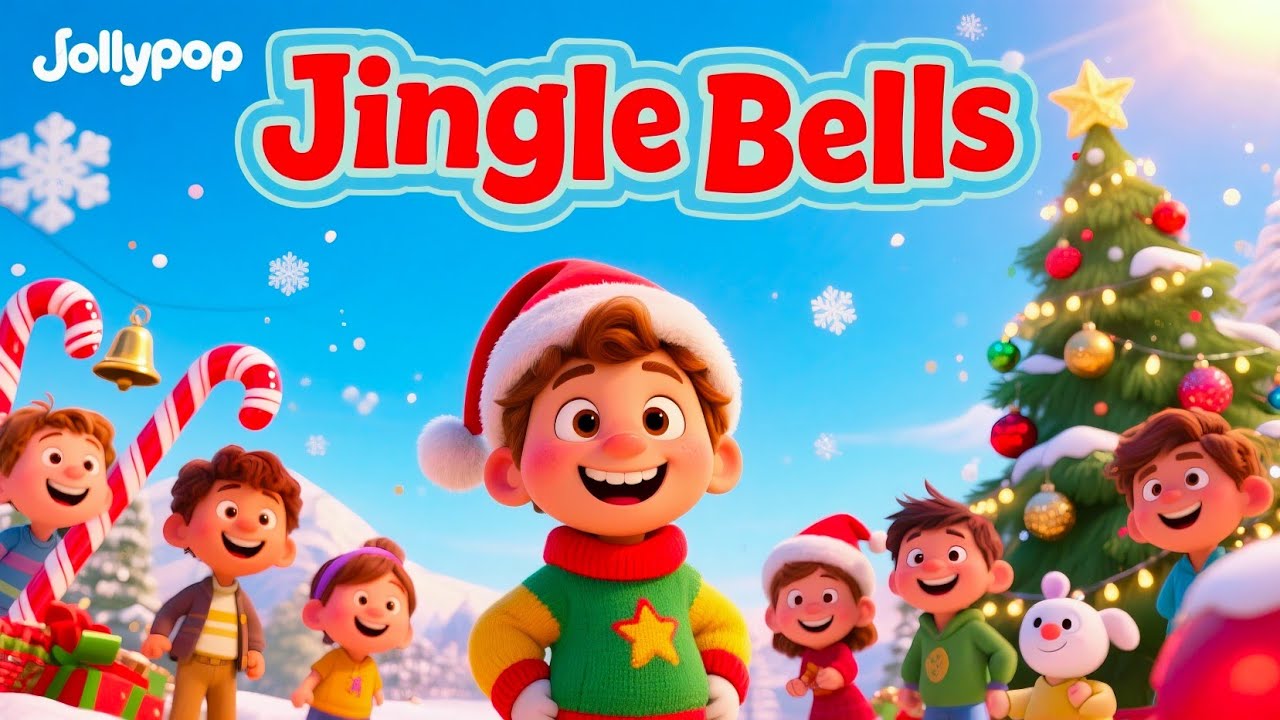 Jingle Bell Jingle Bell | Fun Christmas Song for Kids | Jollypop Nursery Rhymes