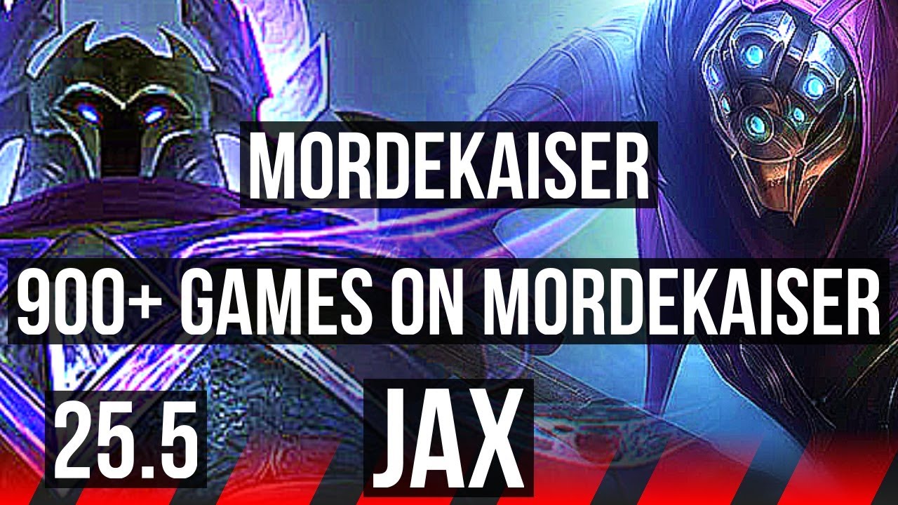 MORDEKAISER vs JAX (TOP) | 50k DMG, 6 solo kills, Legendary, 900+ games | KR Master | 25.5