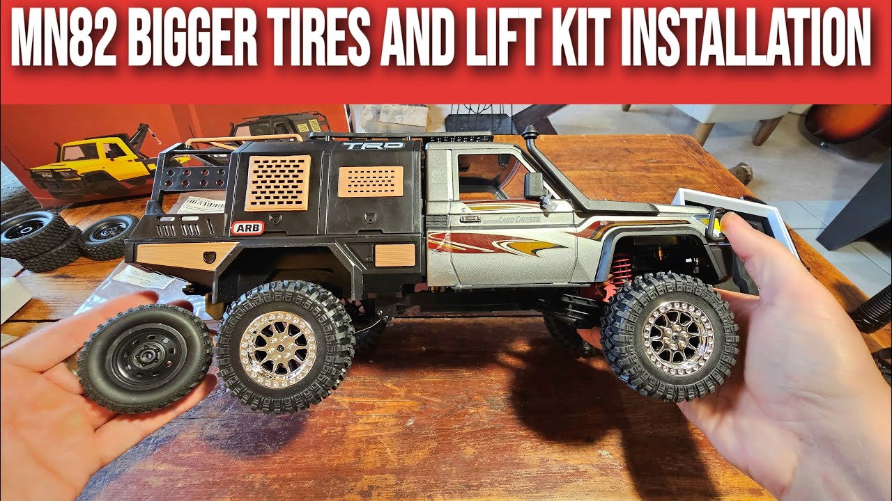 MN82 RC Car Mod  Bigger Tires and Lift Kit Install Step by Step