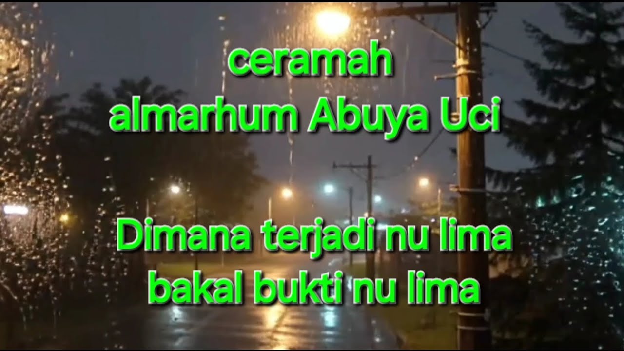 Ceramah abuya uci yang terjadi di zaman sekarang