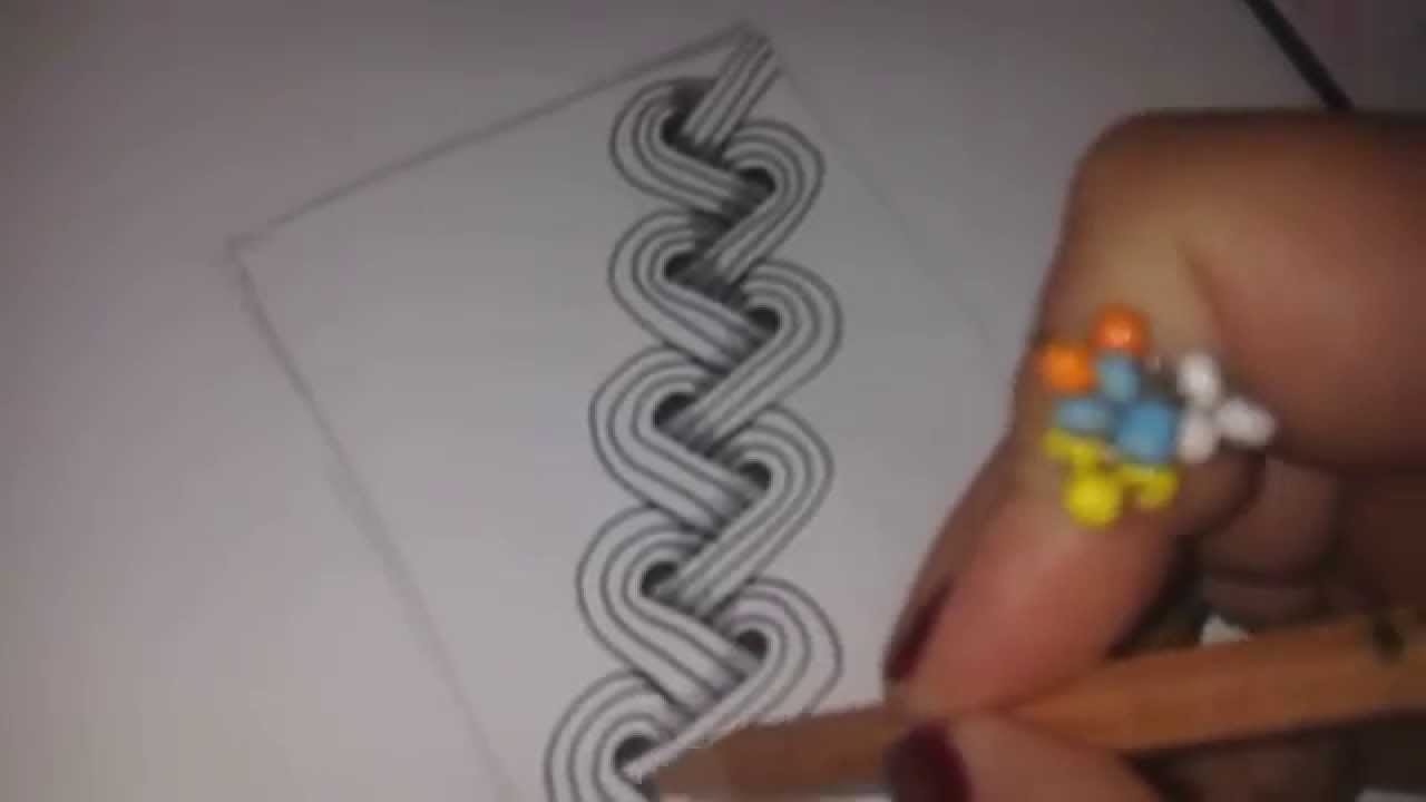 How to draw Heart Rope tangle