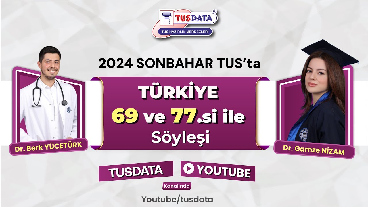 2024 Sonbahar TUS 69. ve 77.'si  ile söyleşi
