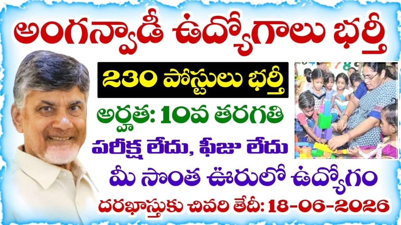 AP Anganwadi Jobs Notification 2026