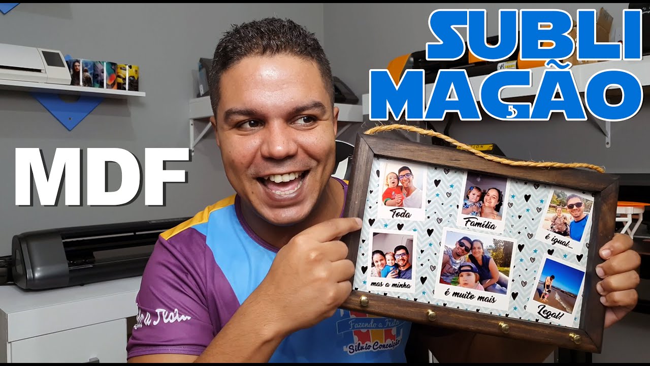SUBLIMAÇÃO: Porta Chaves de MDF - Rápido, prático e com alto VALOR emocional