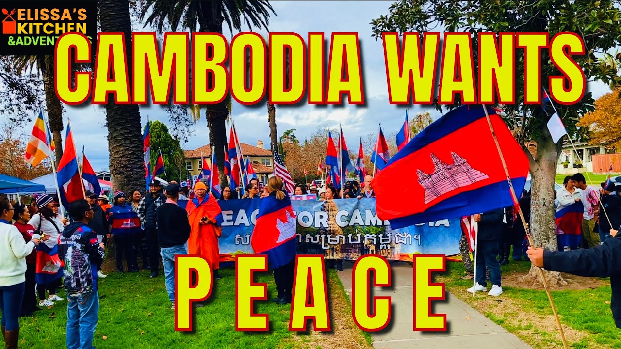 Khmer STOCKTON, CA rallies Peace for CAMBODIA. ប្រទេសកម្ពុជាត្រូវការសន្តិភាព
