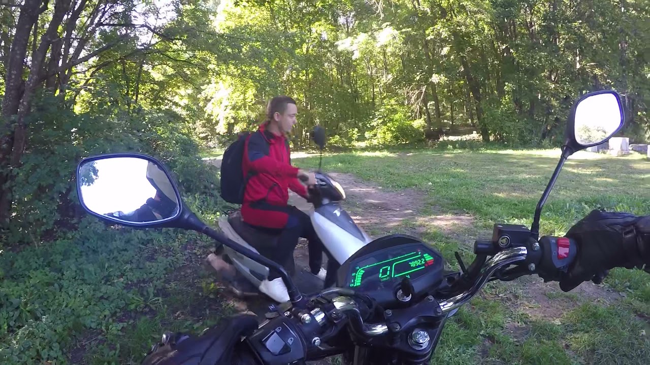 Немного прокатились с Другом по лесу на lifan LF 175-2E и Honda Dio 62 #lifan #honda