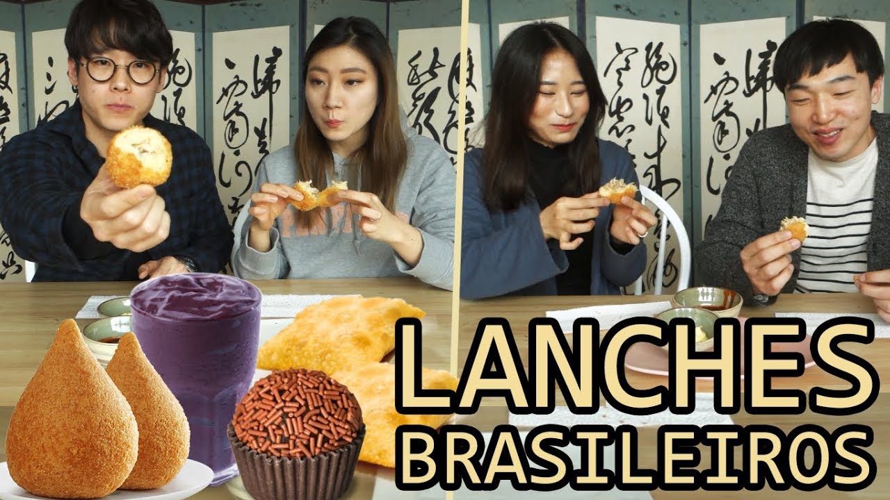 COREANOS EXPERIMENTAM LANCHES BRASILEIROS