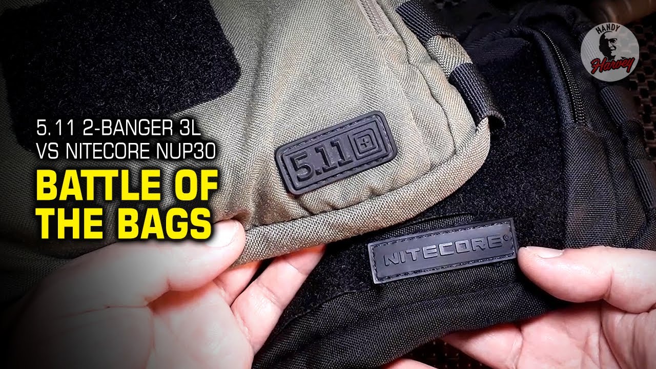 Which is BETTER 5.11 2-BANGER or NITECORE NUP30??  Head-to-Head Battle of the Bags