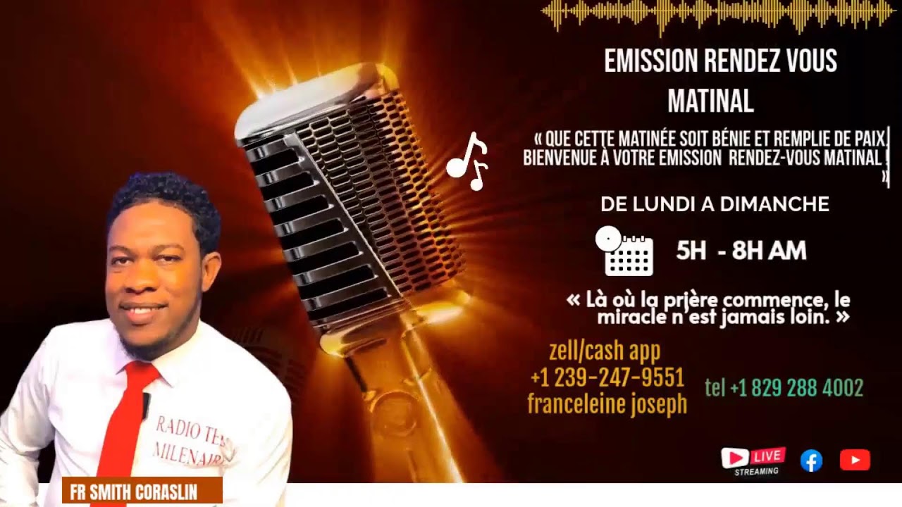 VENDREDI 06/MARS/ /2026 Emission Rendez-vous matinal