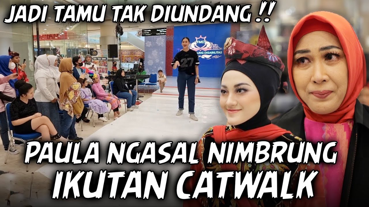 NYELONONG KE ACARA FASHION SHOW DI SURABAYA.. PAULA LANGSUNG DISERBU SATU MALL
