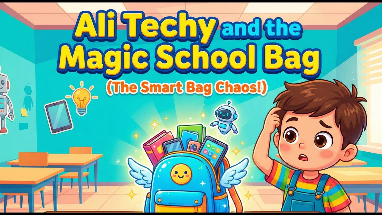 Ali Techy and the Smart School Bag | AI Gone Too Far | Funny Moral Story for Kids