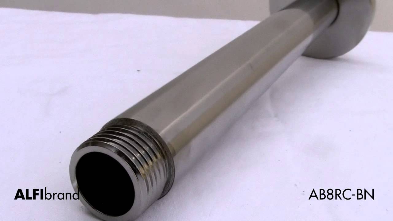 Brushed Nickel Shower Arm For Ceiling Mount - ALFI brand AB8RC-BN