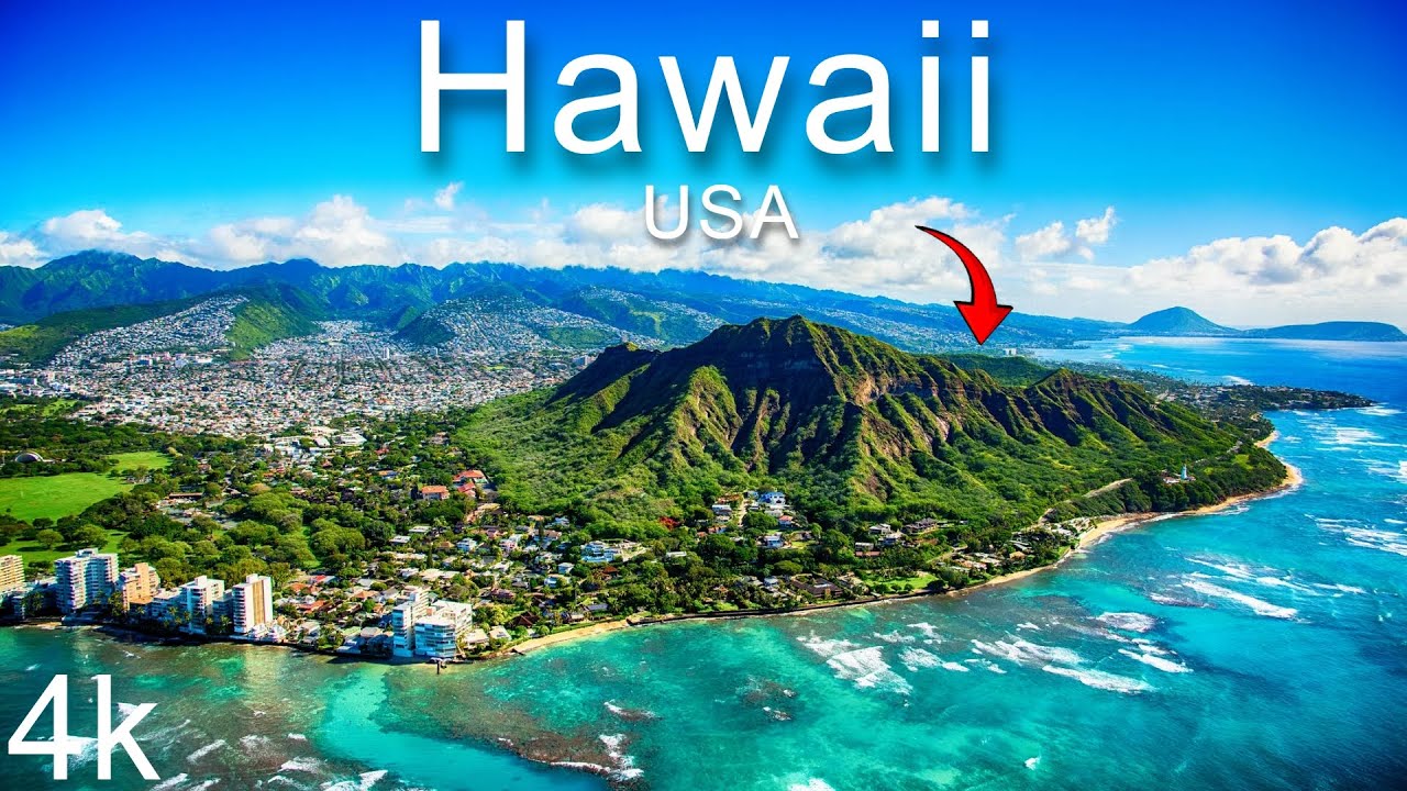 USA: Hawaii paradise, Beautiful views and relaxing music for soul 4K.