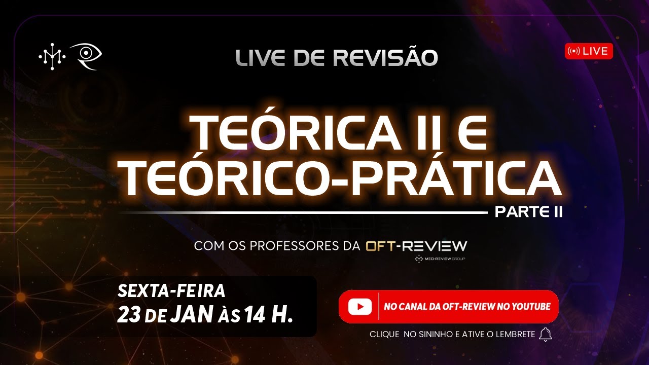 Live de Revisão Teórica II + Teórico Prática Parte 2
