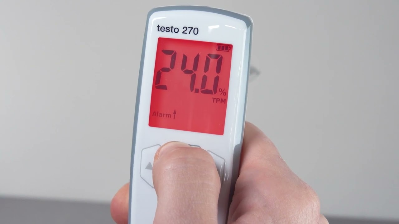 testo 270 kızartma yağı test cihazı - Hızlı başlangıç ayarları