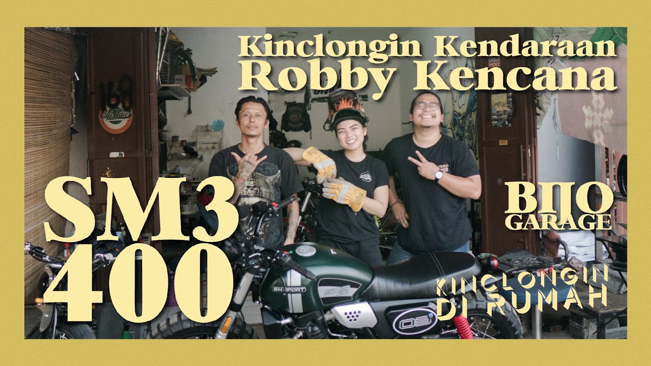 #KinclonginDiRumah - Kinclongin SM3 400cc di BIJO GARAGE, Bareng Om ROBBY KENCANA!