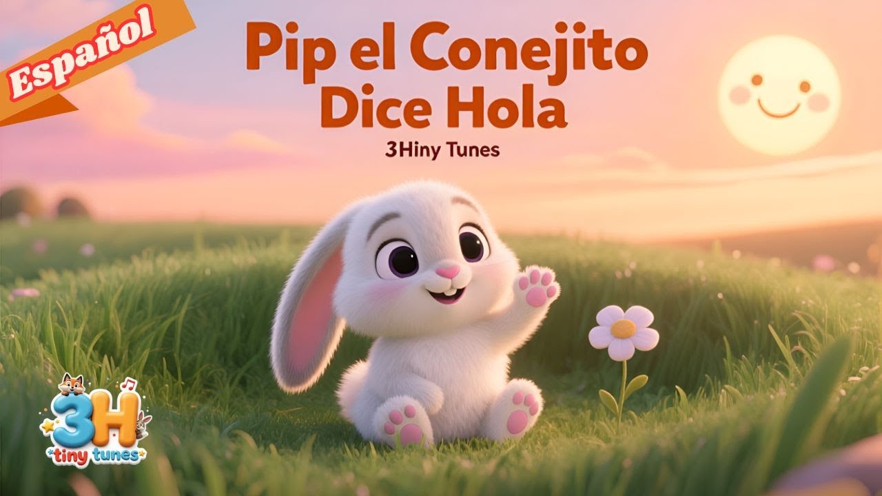 Pip el Conejito Dice Hola 🐰🌼 | Cuento y Canción para Dormir para Niños