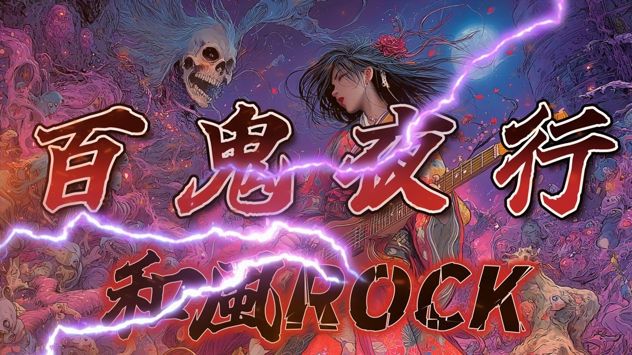 百鬼夜行 - 聴いたら何度もリピートしてしまう和風ROCK/中毒メロディ×女性ボーカル曲 | 作業・集中・勉強用/ Japanese songs / J-pop / Addictive