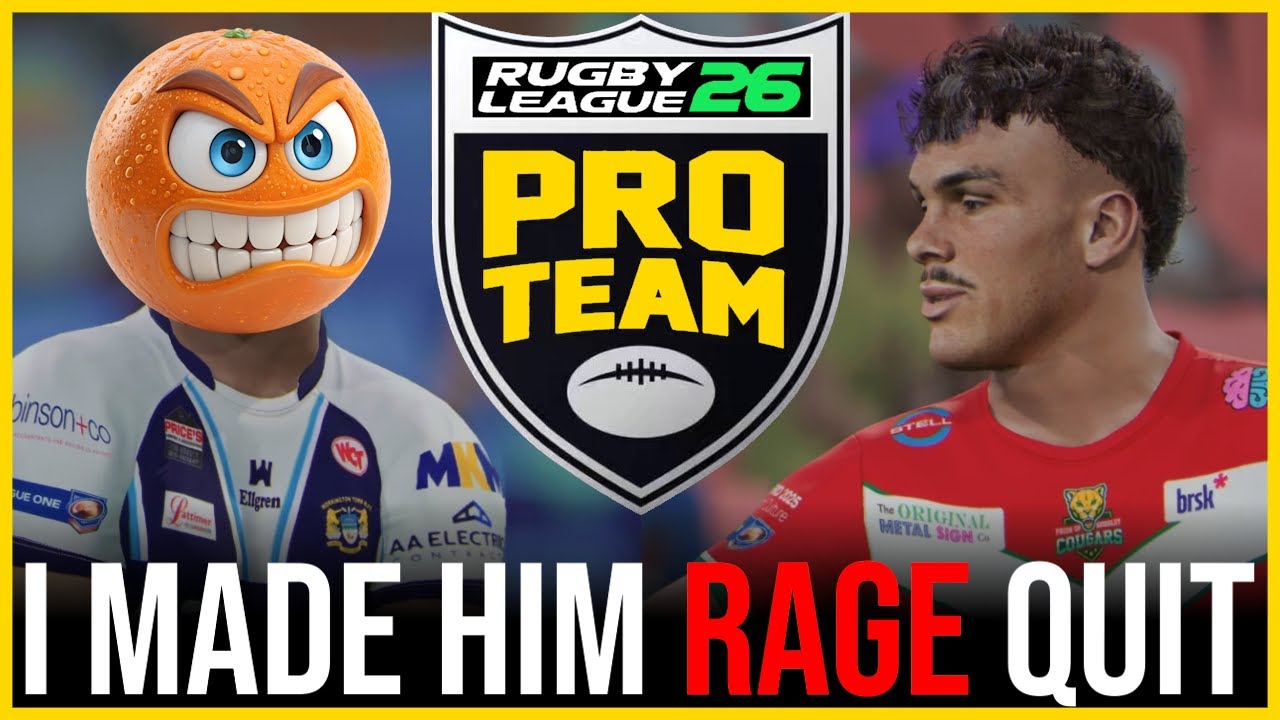 I Made Him RAGE QUIT on Rugby League 26 Pro Team Online