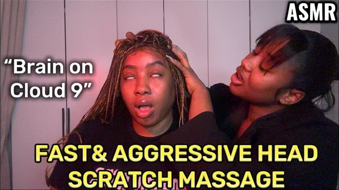 ASMR: SUSAN GIVING ME THE FASTEST HEADSCRATCH MASSAGE WITH HER LONG NAILS-ULTIMATE RELAXATION