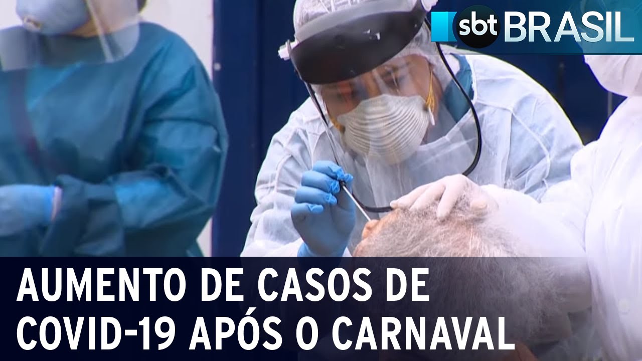 Aumento de casos de COVID-19 pós-Carnaval esgota estoques de testes rápidos | SBT Brasil (24/02/24)
