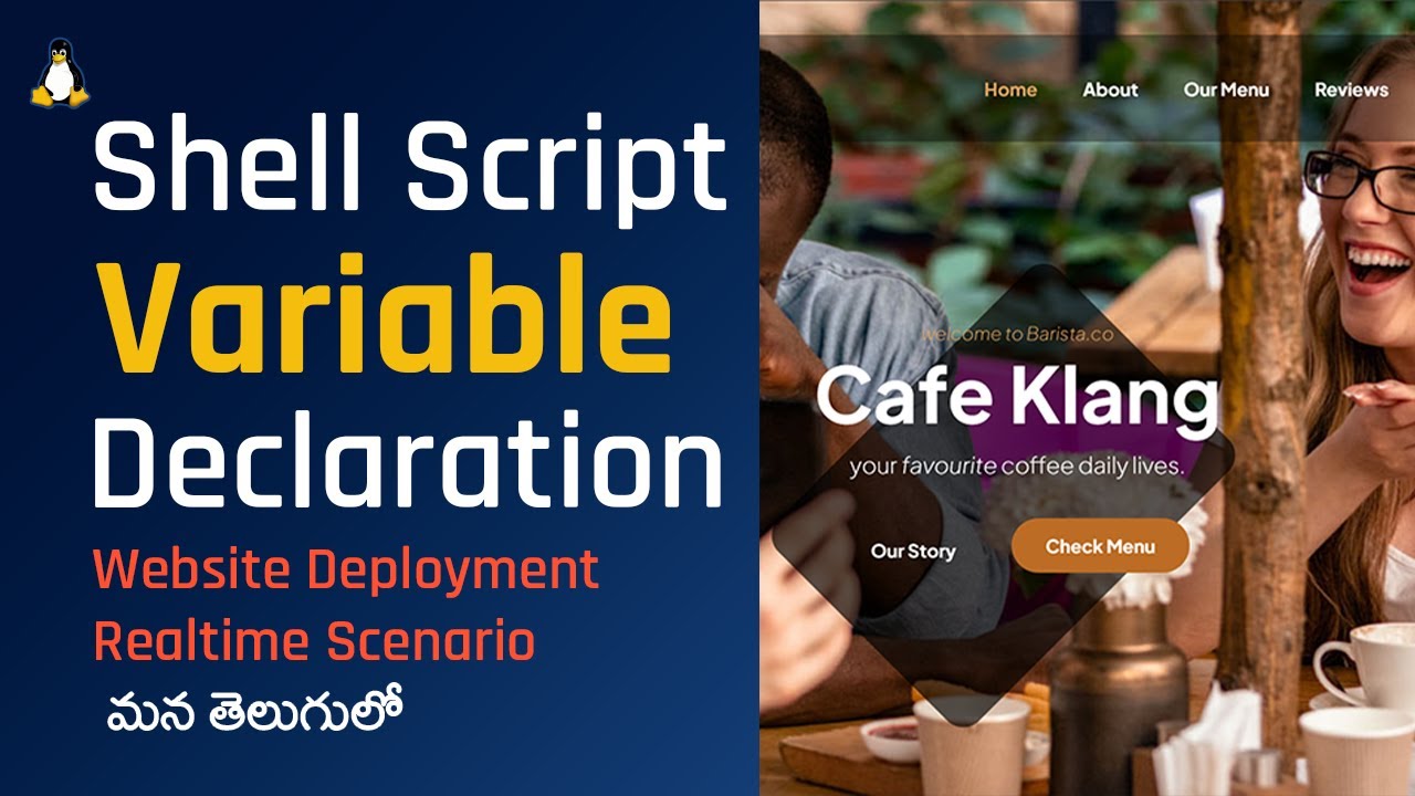 Deploying Website using Bash Script with Variable Declaration | Shell Scripting in Telugu