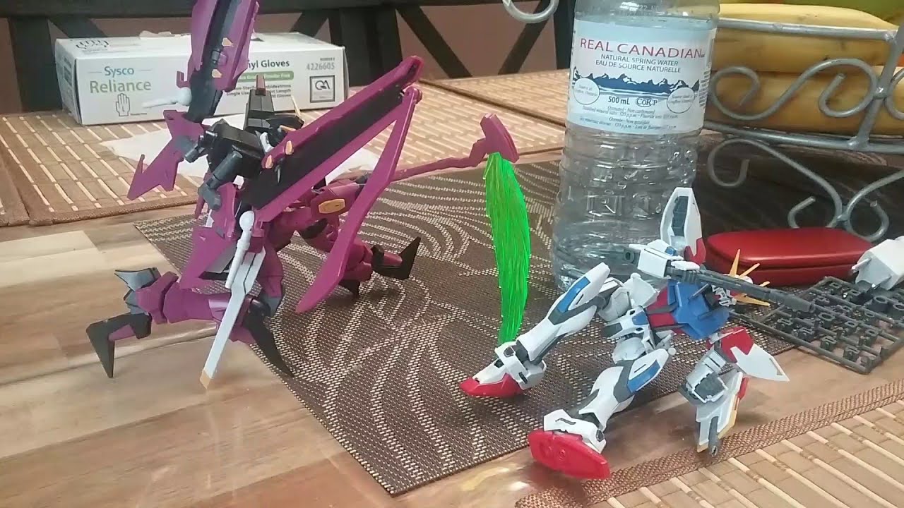 [Gunpla battle stopmotion series] EP 1 : Gundam build strike vs Gundam love phantom