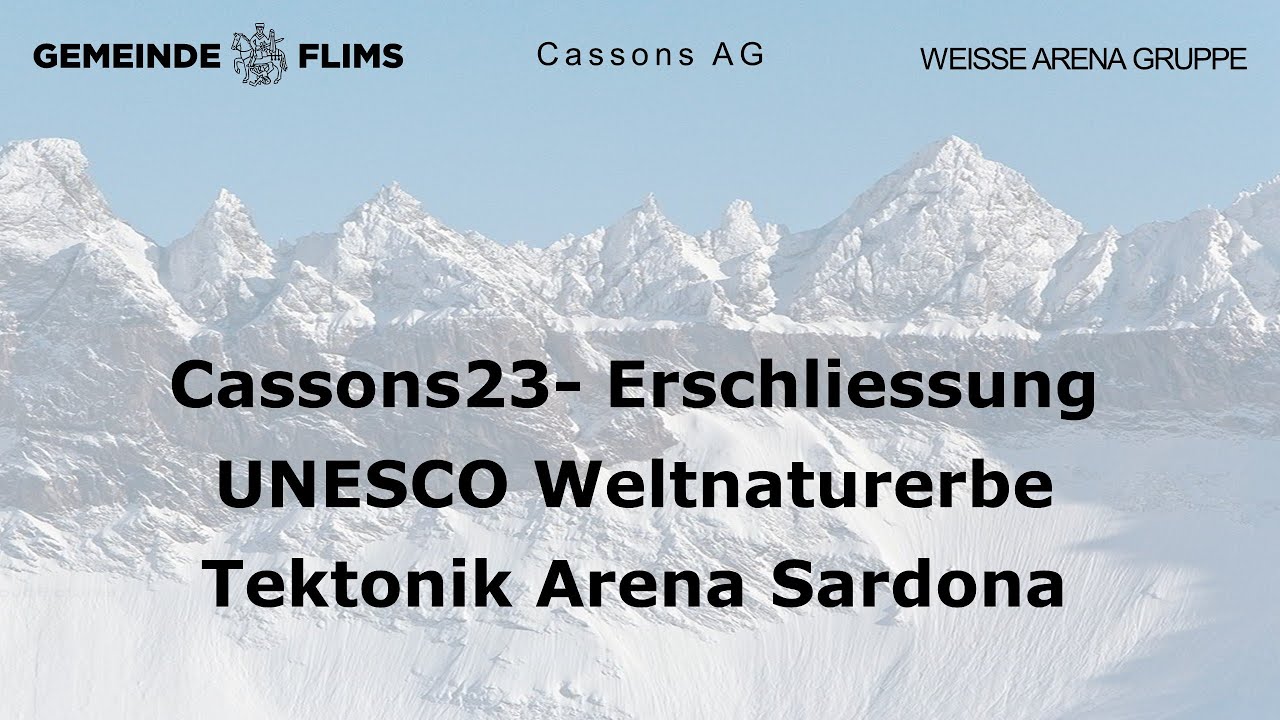 Erschliessung UNESCO Weltnaturerbe Tektonik Arena Sardona