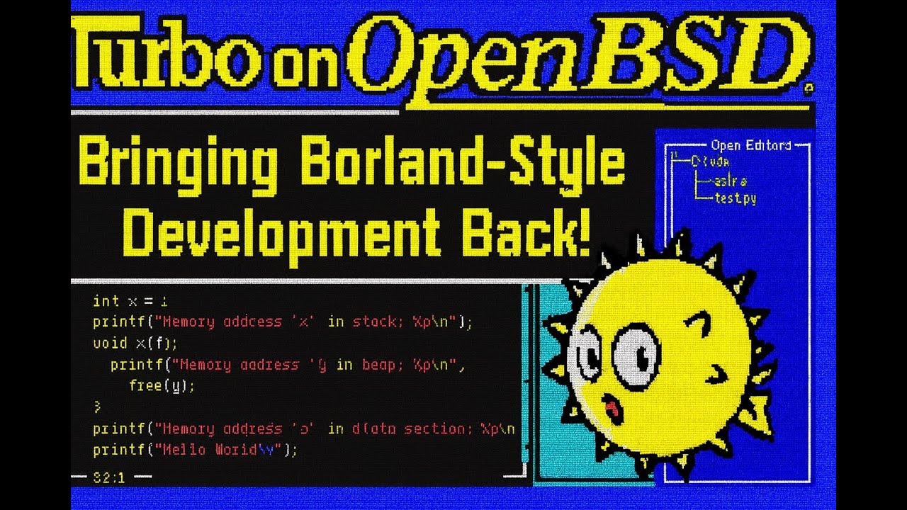 Turbo na OpenBSD: przywracamy Turbo C++/Pascal w stylu Borlanda!
