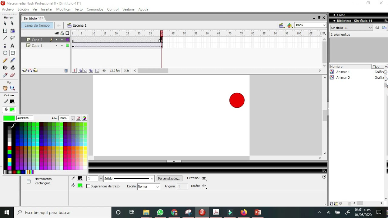 INTERPOLACIÓN DE MOVIMIENTO Y FORMA EN FLASH