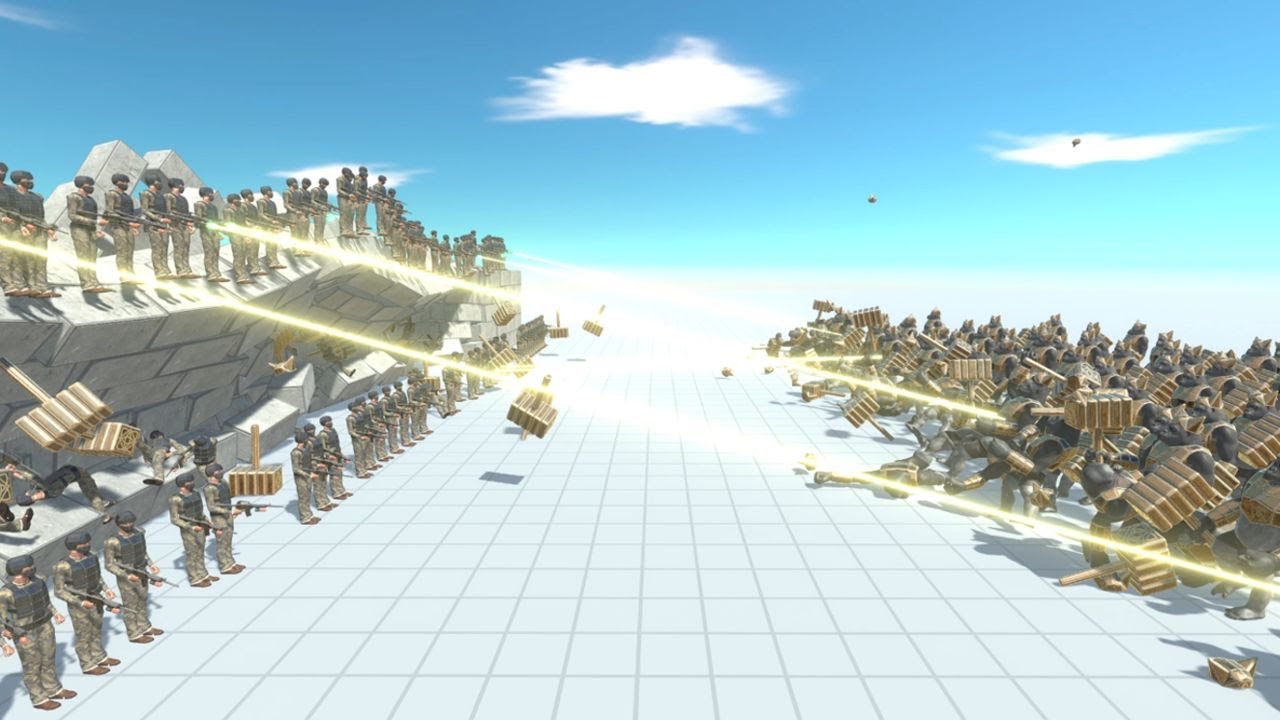 100 Commando Bo vs 100 Mutant Primates and Modern Mammals Animal Revolt Battle Simulator