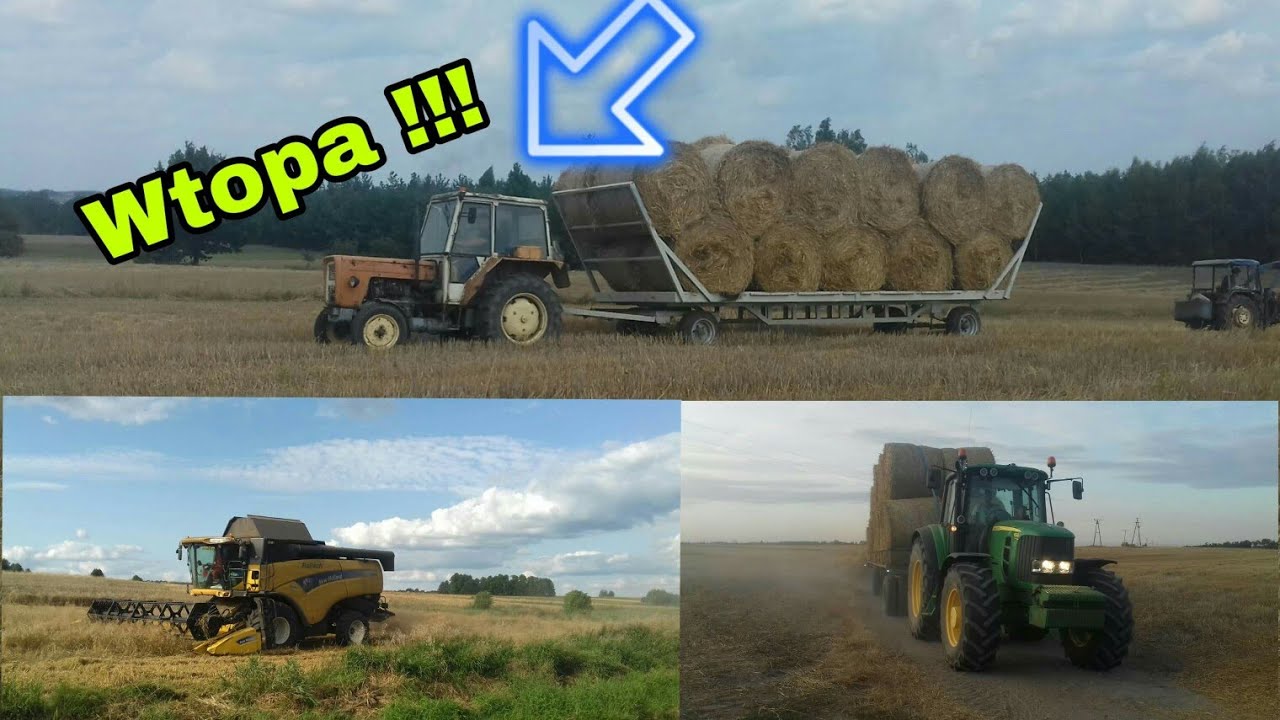 Żniwa 2019 ! 🔥 Zwożenie słomy 🔥 Ogień na tłoki 🔥 Wtopa Ursusa 🔥 #17