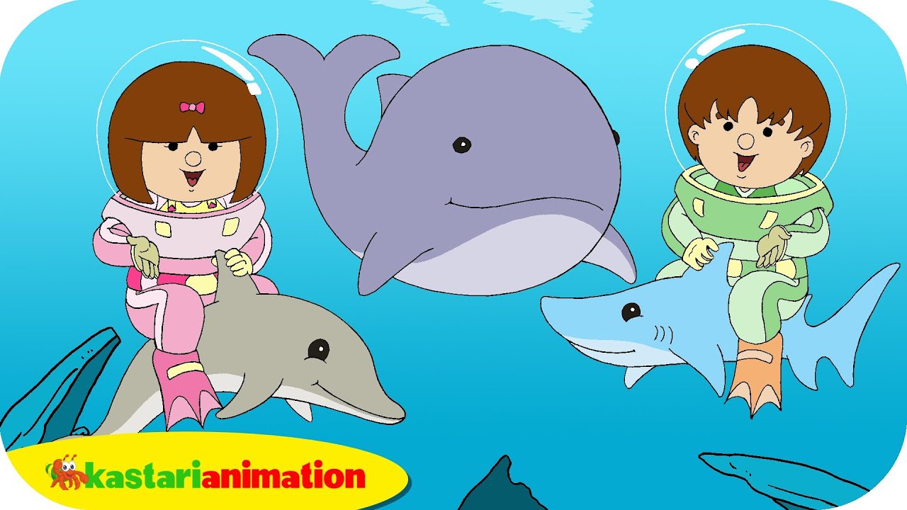 Kutahu Dunia Air (lumba lumba, hiu, paus) - Kastari Animation Official
