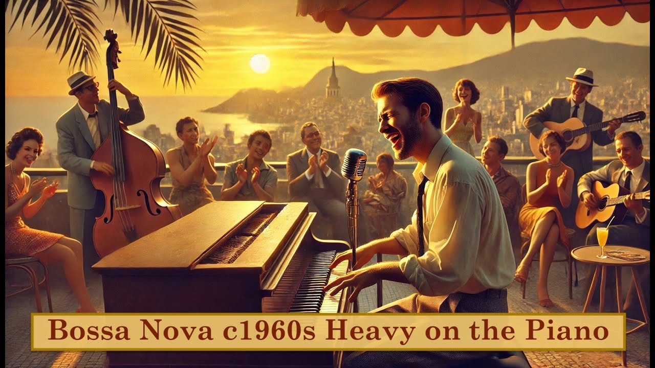 Bossa Nova Heavy Series | 1960s Lo-Fi Jazz for Focus, Study & Work (70 BPM) | Ep2 Heavy on the Piano