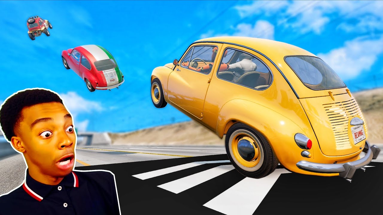Смешные моменты с мини-машинками 🤣 - [BeamNG.Drive]