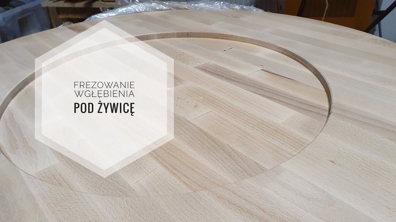 Frezowanie wgłębienia pod żywicę epoksydową