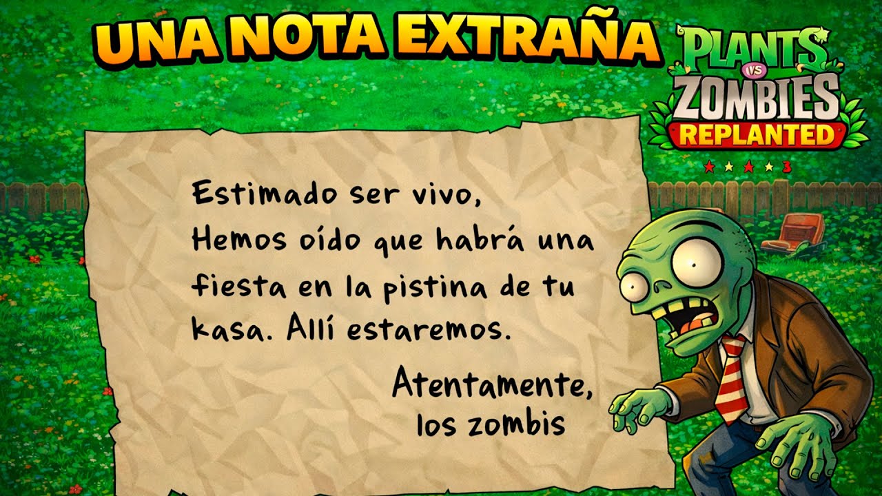 Los zombis avisan de una fiesta en la piscina 📜 | Plants vs Zombies Replanted Fase 3-9