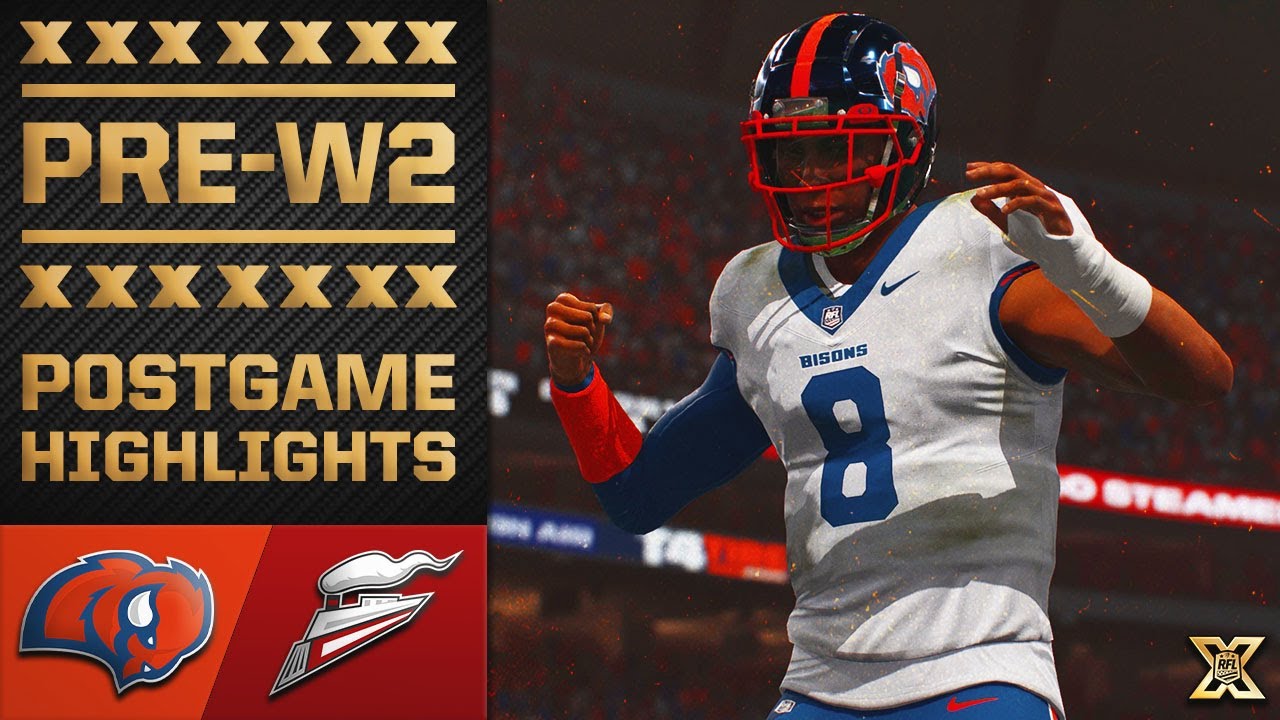 RFL Season X: Bisons vs Steamers Preseason Week 2 Highlights! Madden 26 Teambuilder Franchise!