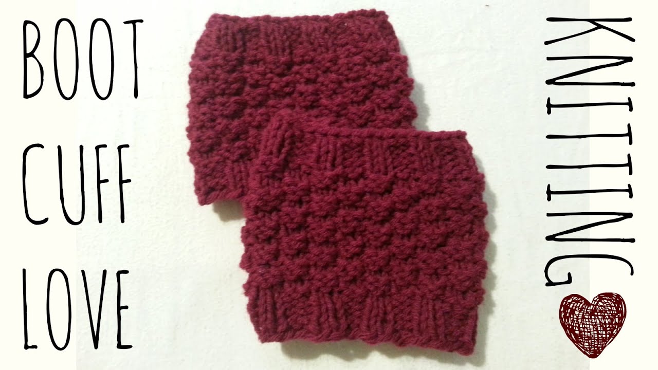 Boot Cuff 'Love' | Easy Knit Pattern | Knitting Accessories Tutorial