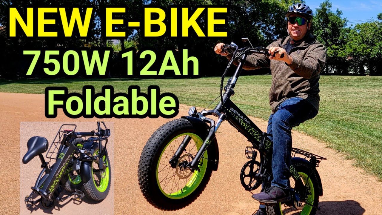 New E-Bike Senada Drifter Fat Tire Folding Electric Bike